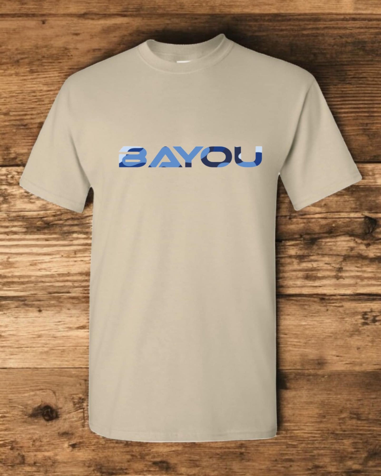 t shirt Bayou (logo bleu armé)