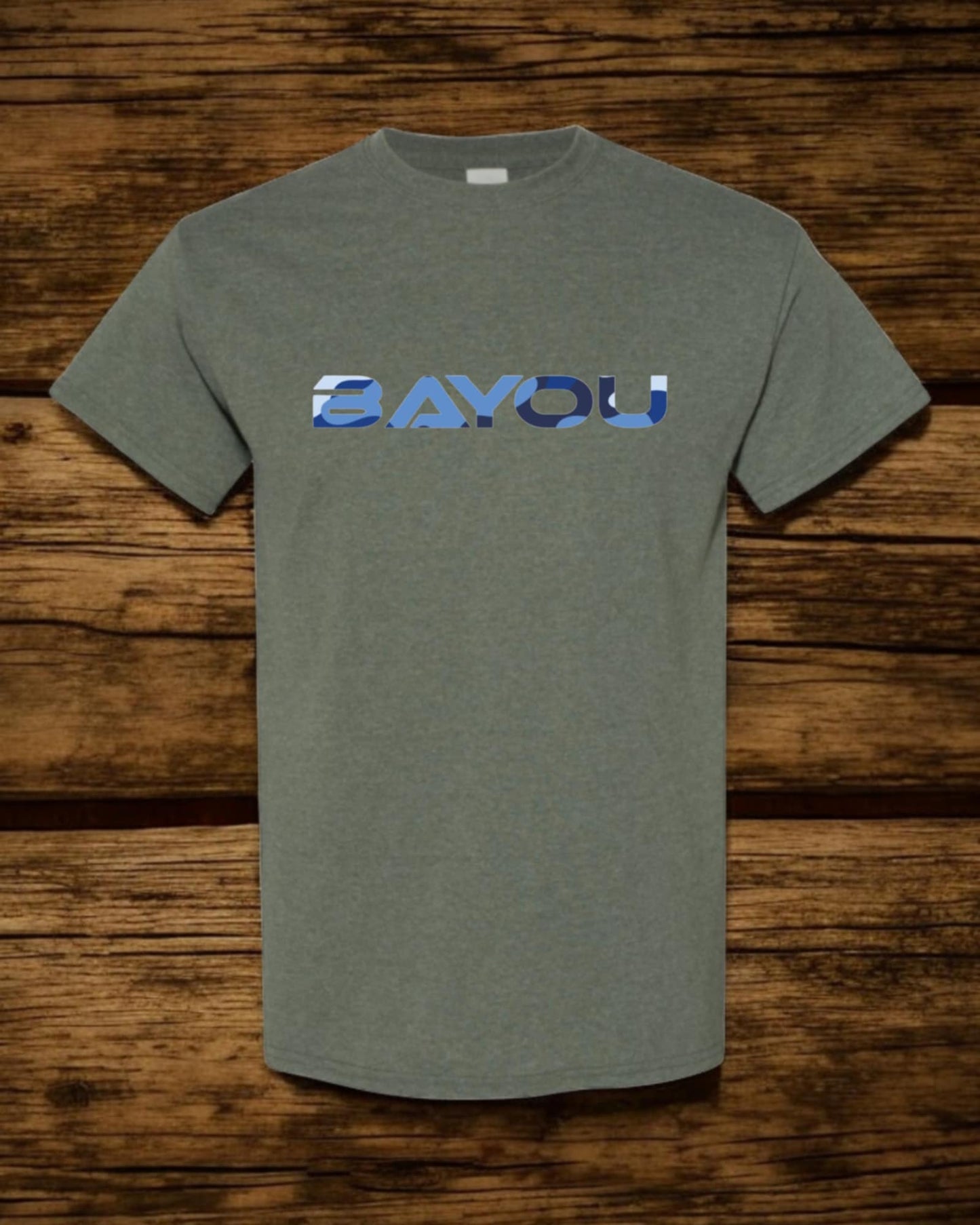 t shirt Bayou (logo bleu armé)