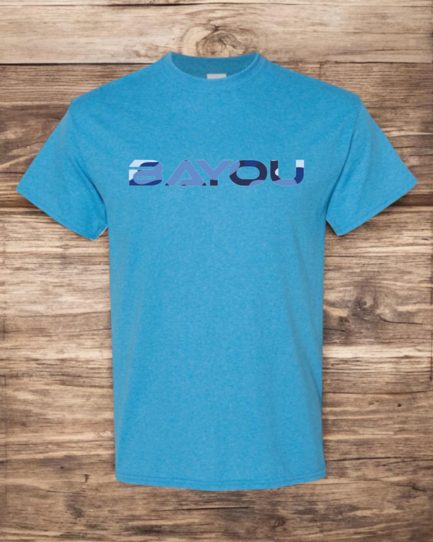 t shirt Bayou (logo bleu armé)