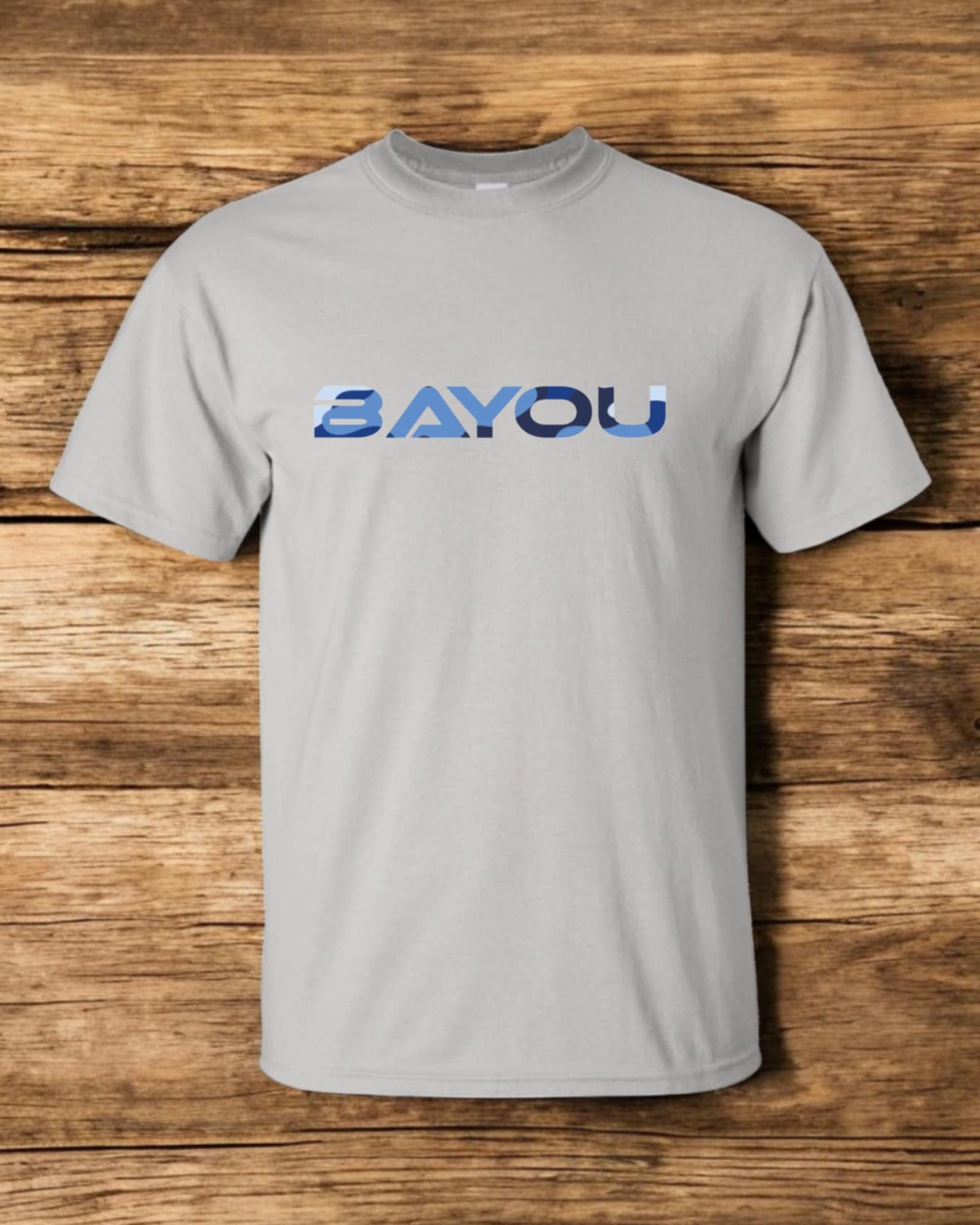 t shirt Bayou (logo bleu armé)