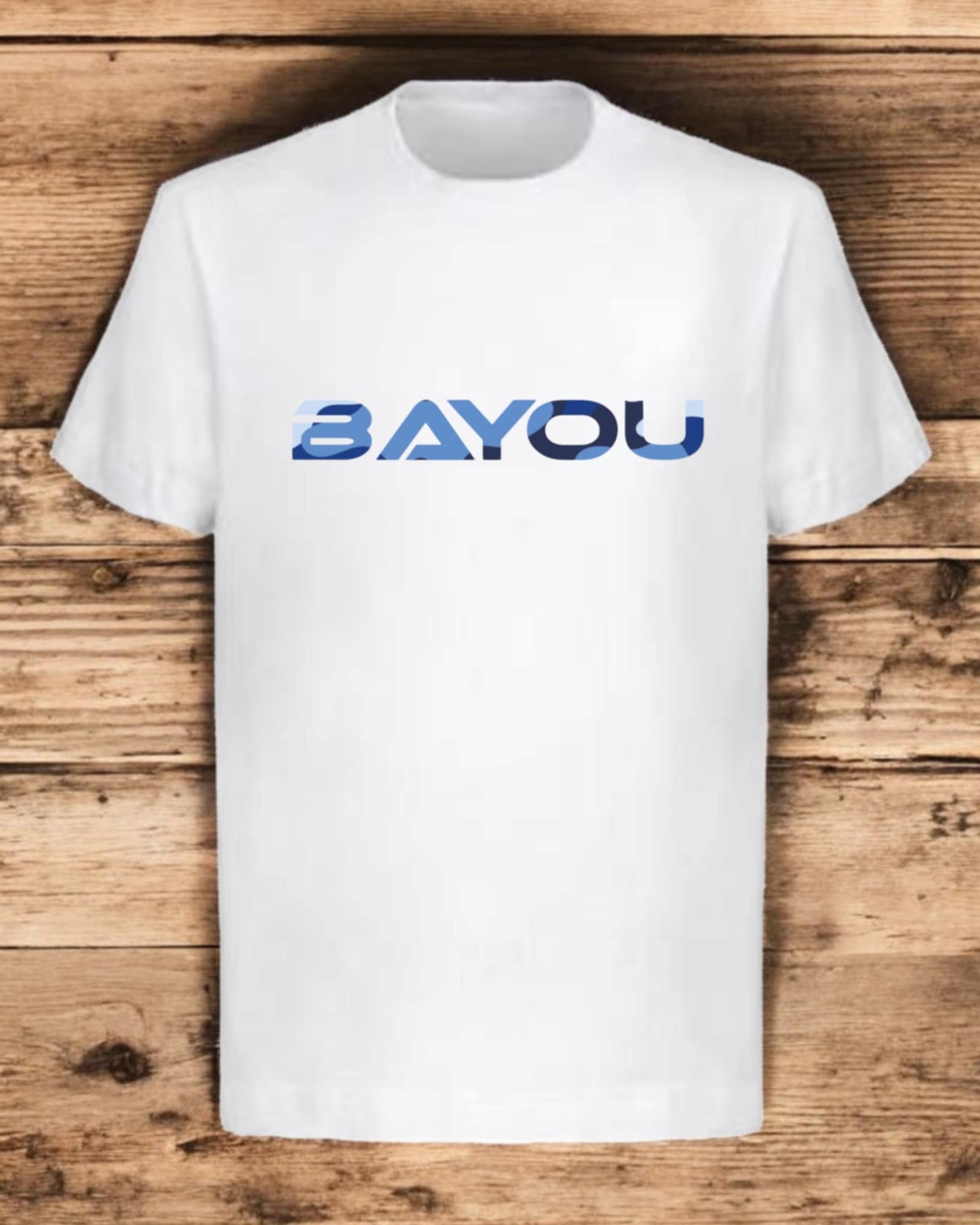 t shirt Bayou (logo bleu armé)