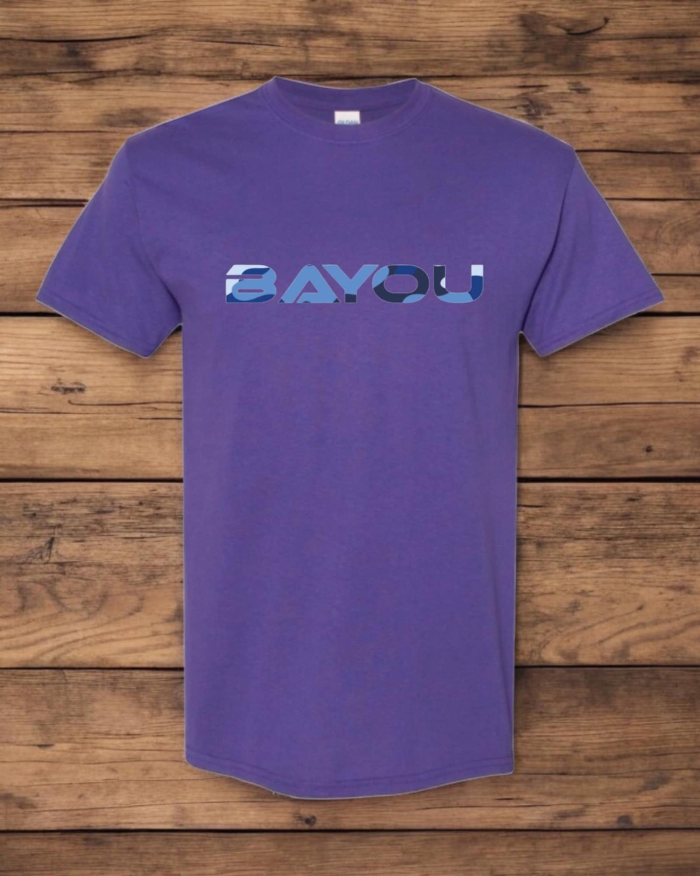 t shirt Bayou (logo bleu armé)