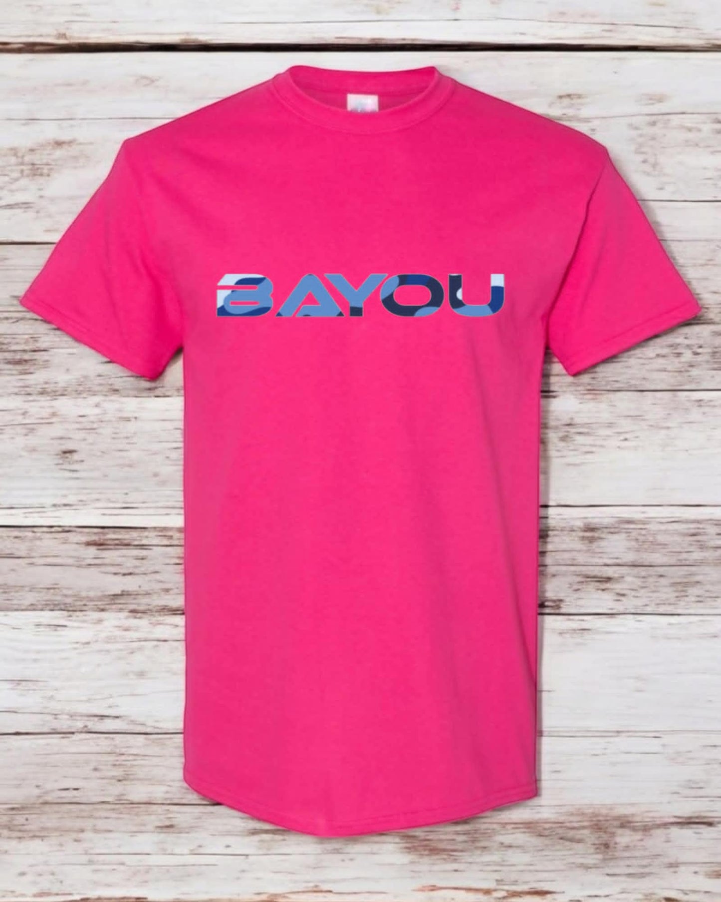 t shirt Bayou (logo bleu armé)