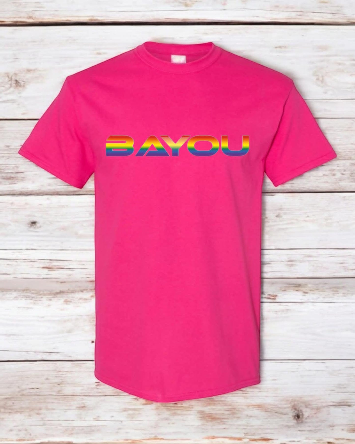 T shirt Bayou (logo pride)