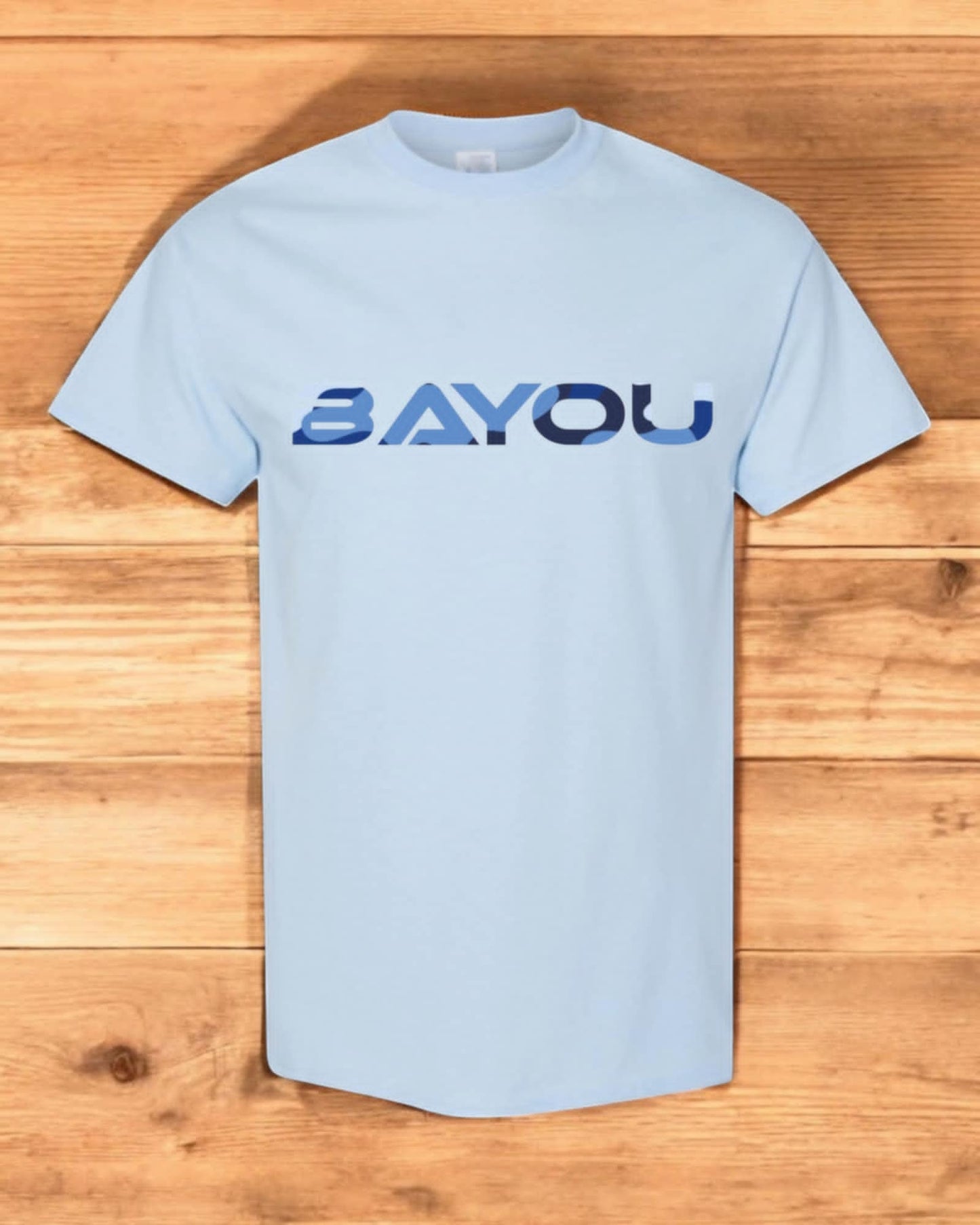 t shirt Bayou (logo bleu armé)