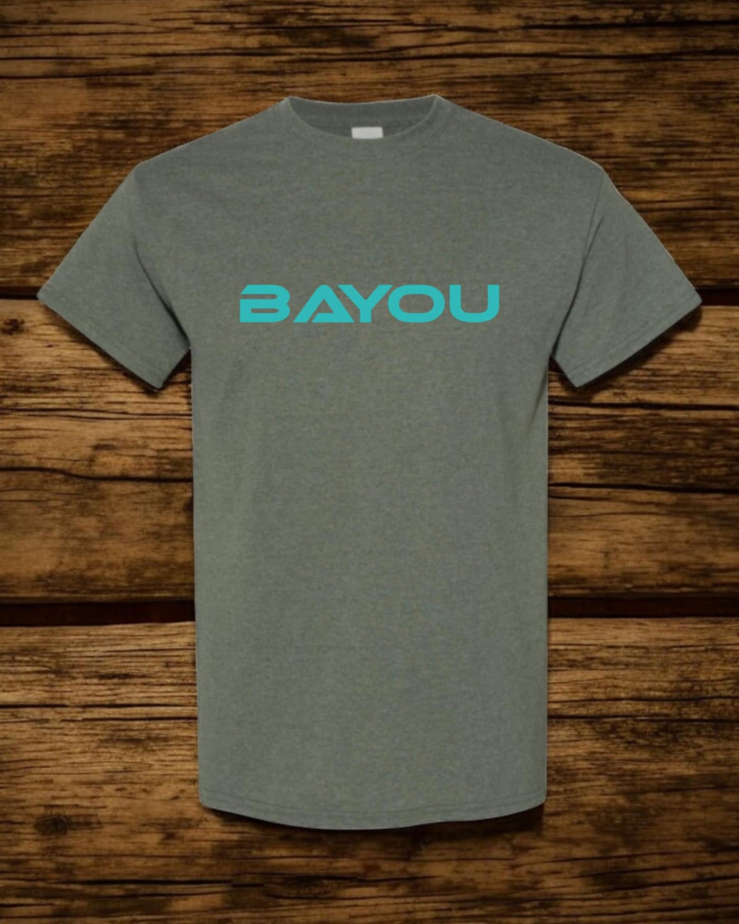 t shirt Bayou (logo) turquoise