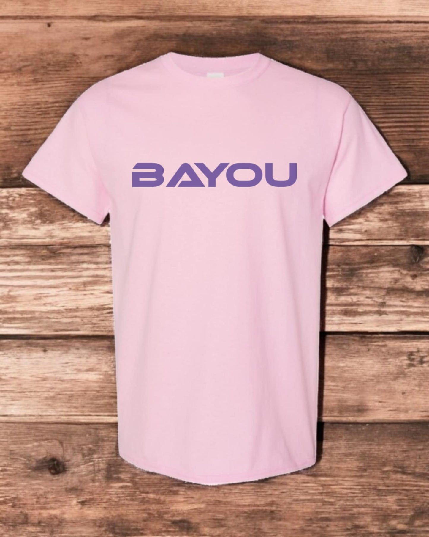 T shirt Bayou (logo mauve)