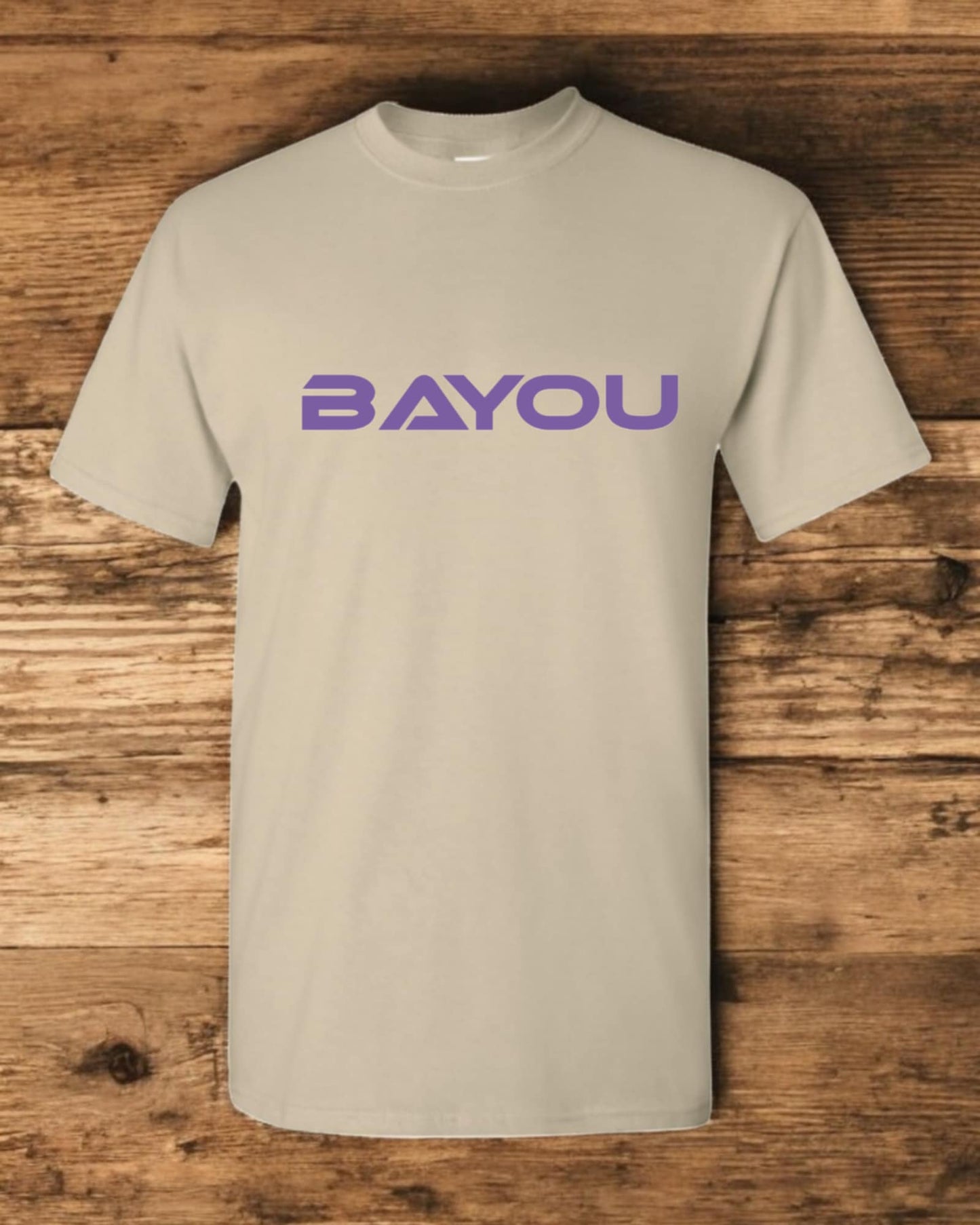 T shirt Bayou (logo mauve)