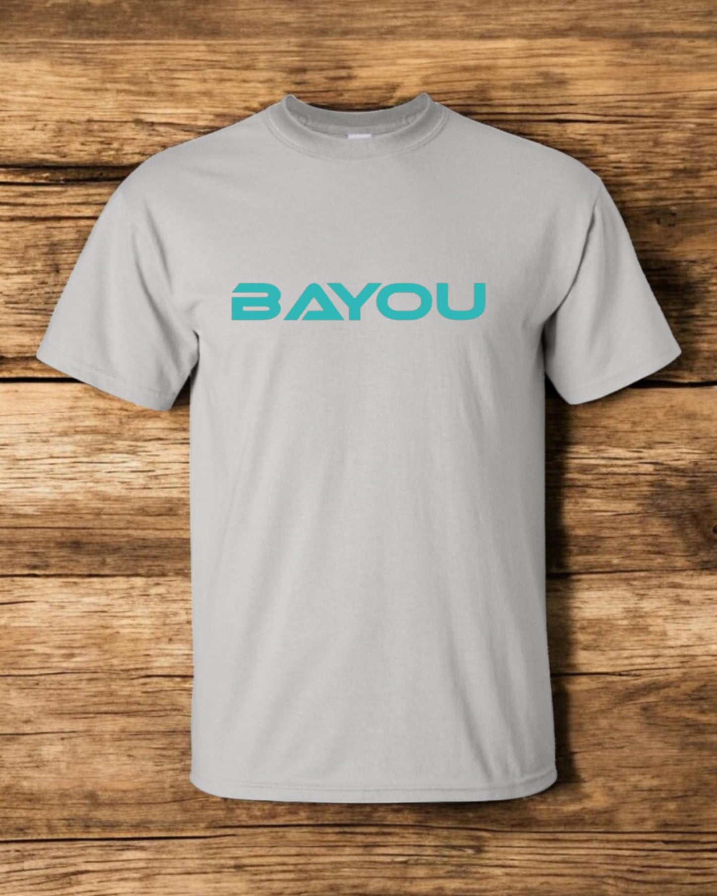 t shirt Bayou (logo) turquoise