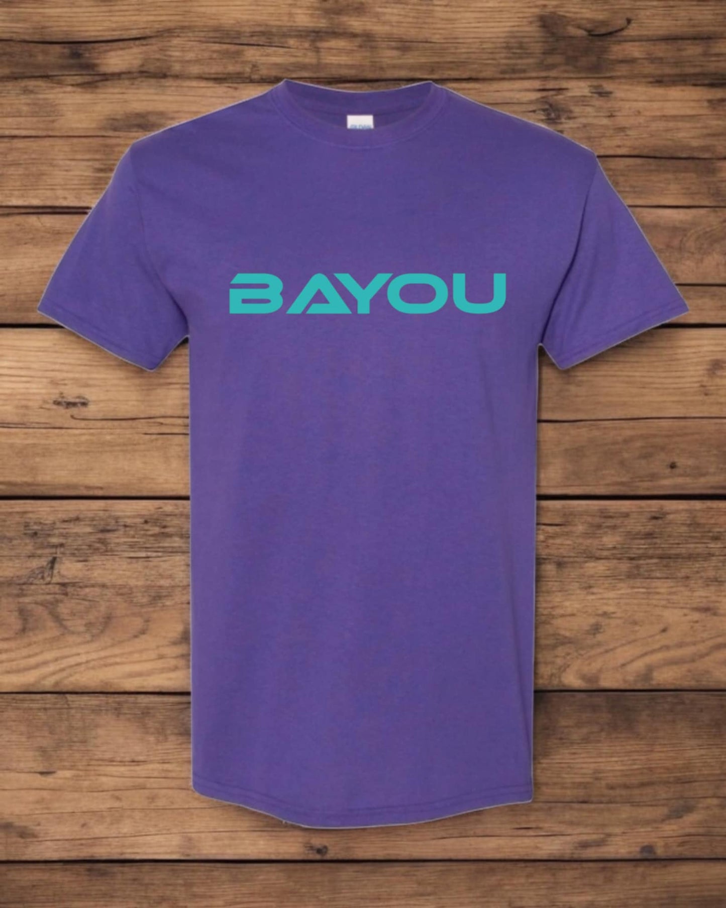 t shirt Bayou (logo) turquoise