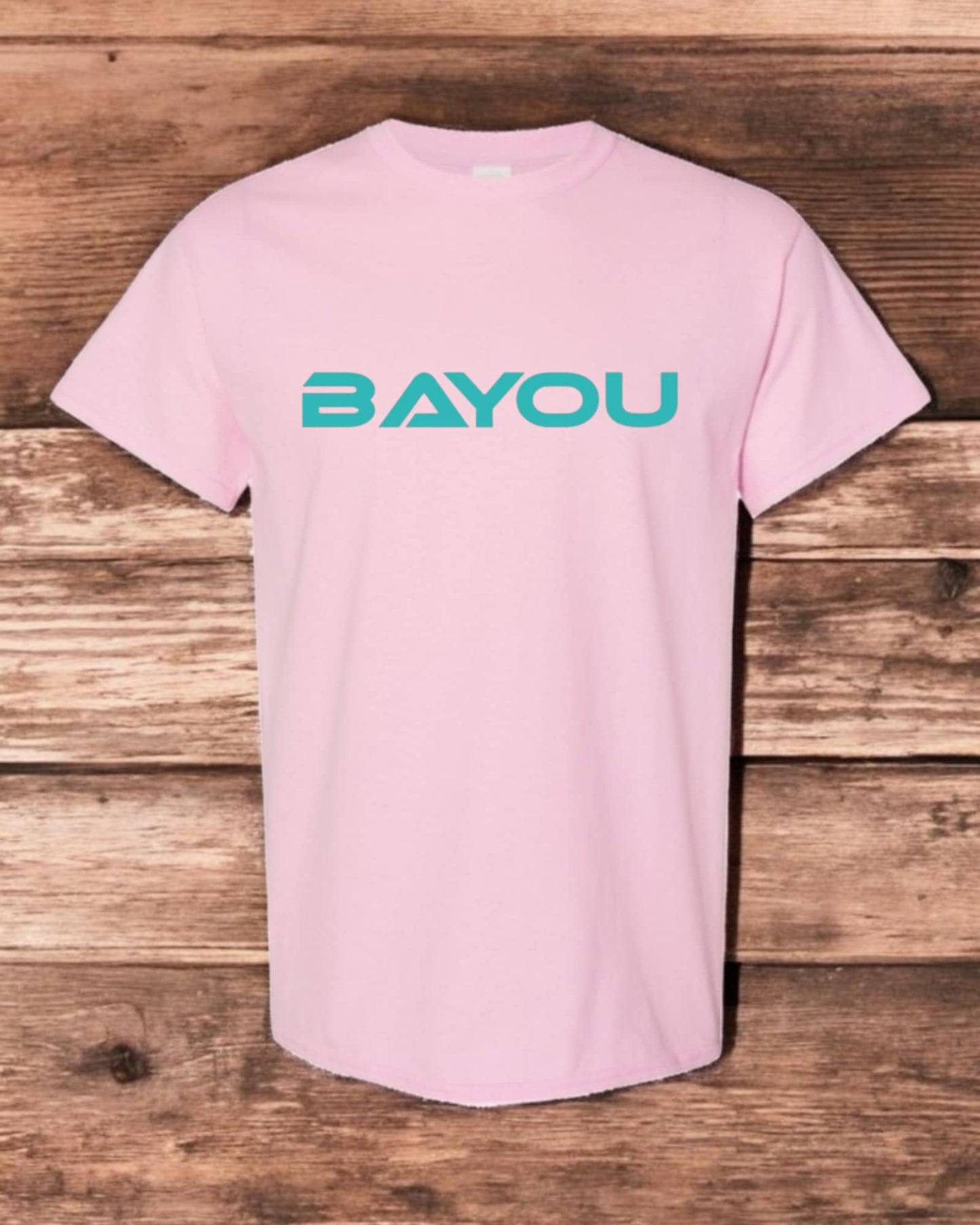 t shirt Bayou (logo) turquoise