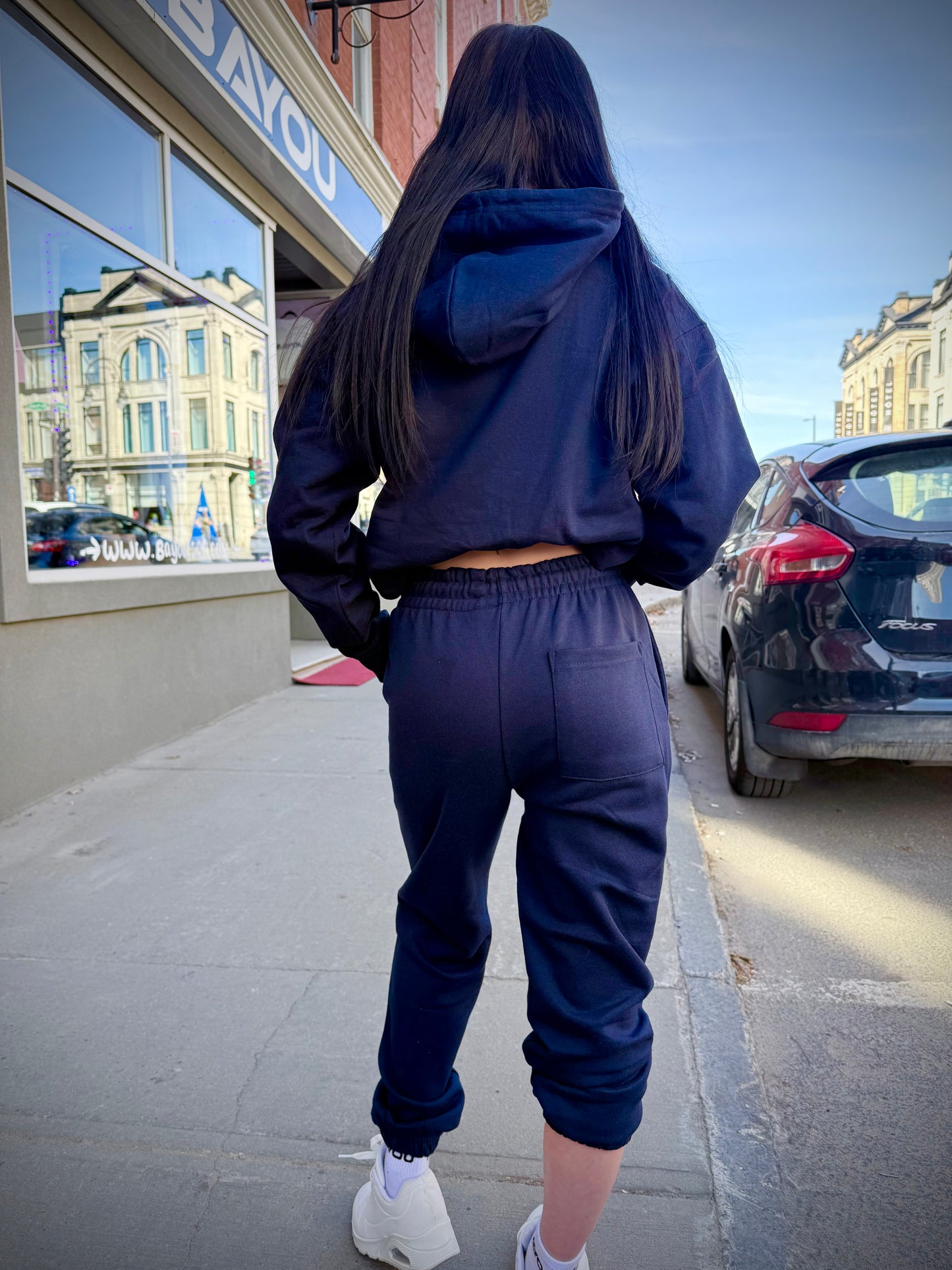 Hoodie Bleu Marin