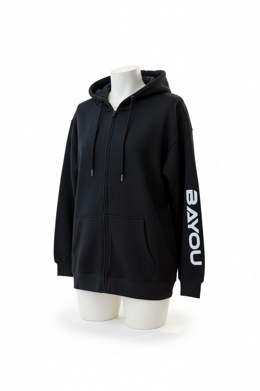 Veste (hoodie) Noir logo silicone