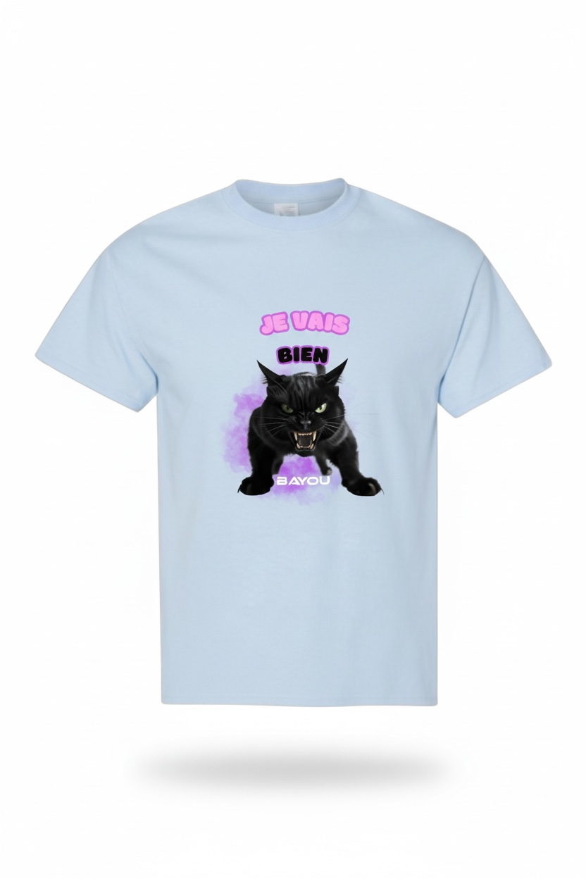 T-Shirt chat -Je vais bien