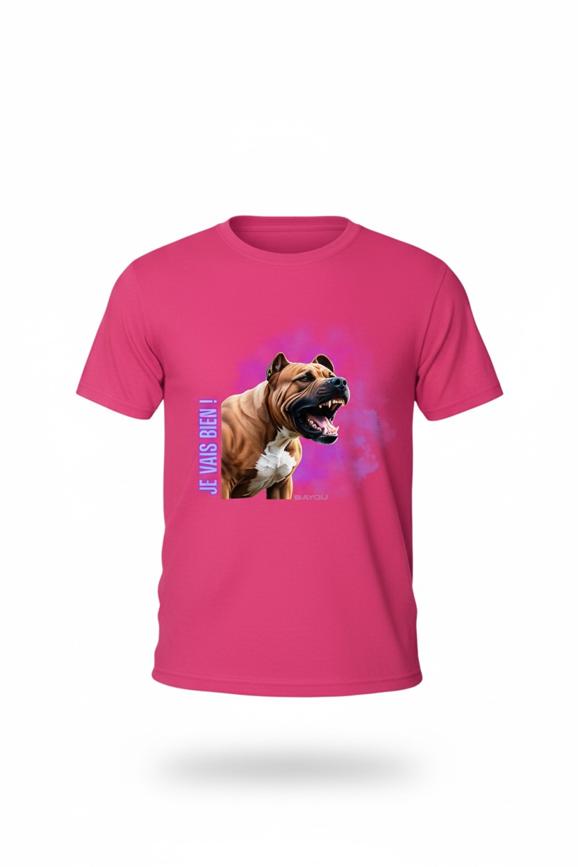 T-Shirt chien -Je vais bien
