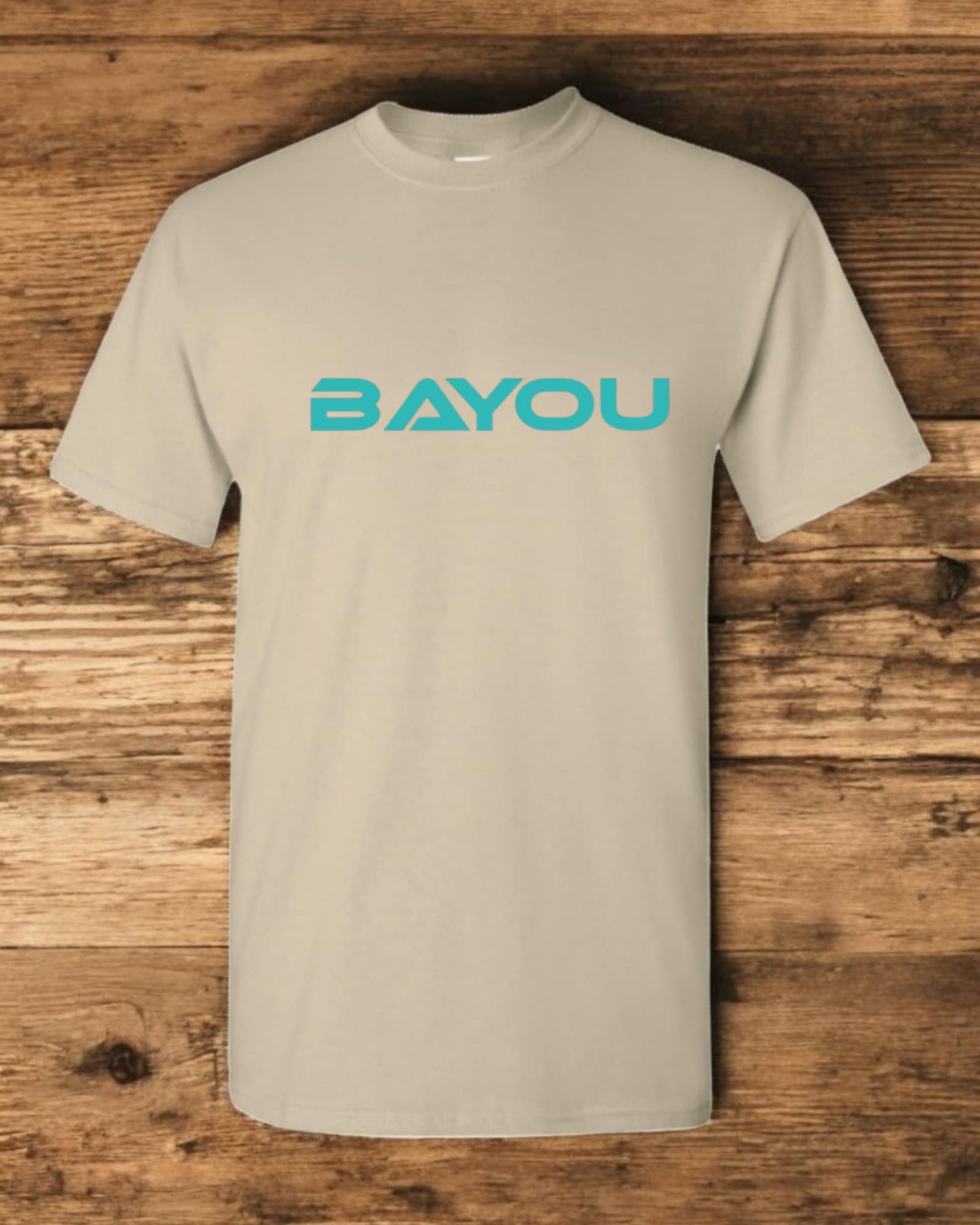t shirt Bayou (logo) turquoise