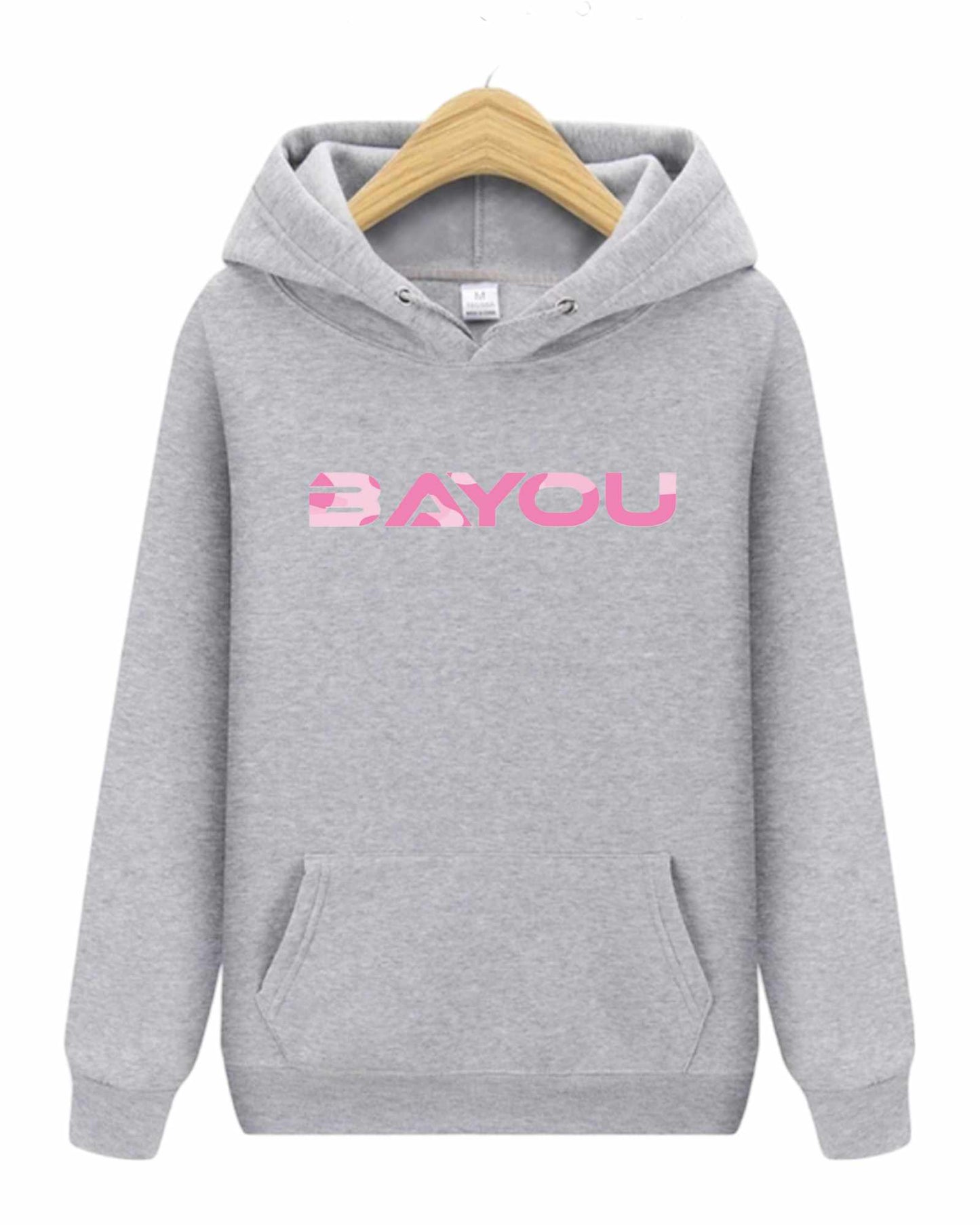 Hoodie Bayou (logo armé rose)
