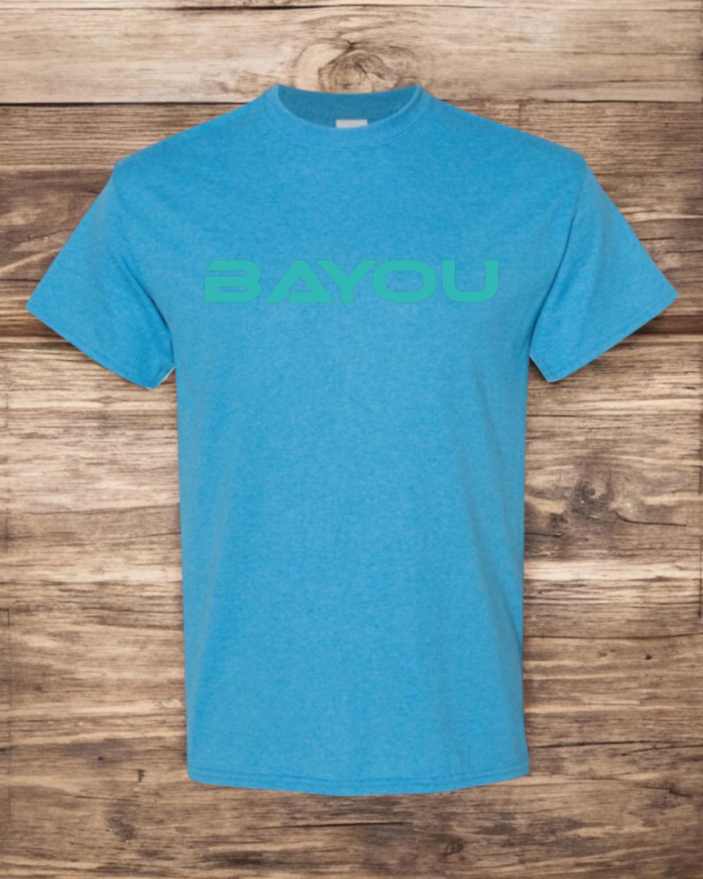 t shirt Bayou (logo) turquoise
