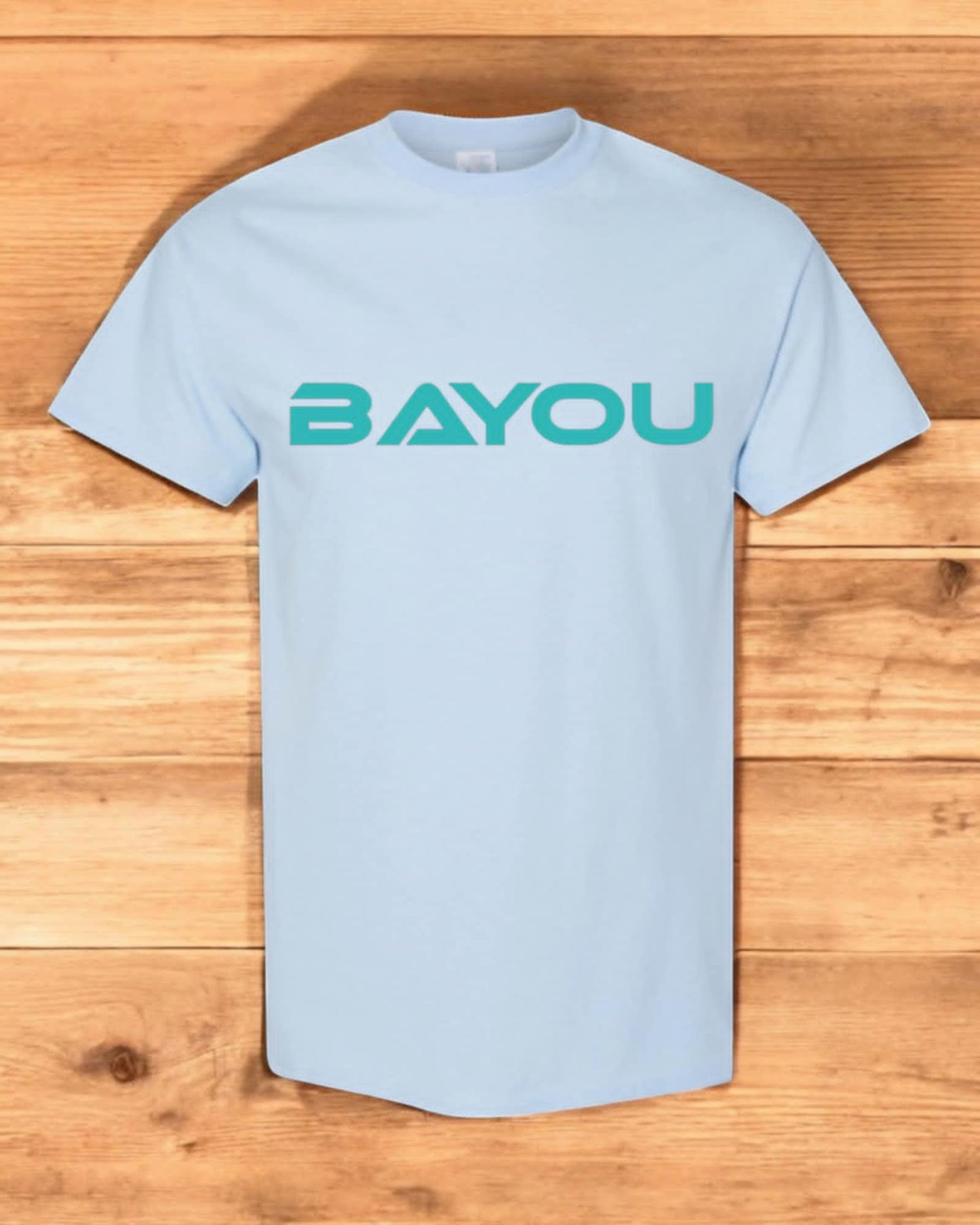 t shirt Bayou (logo) turquoise