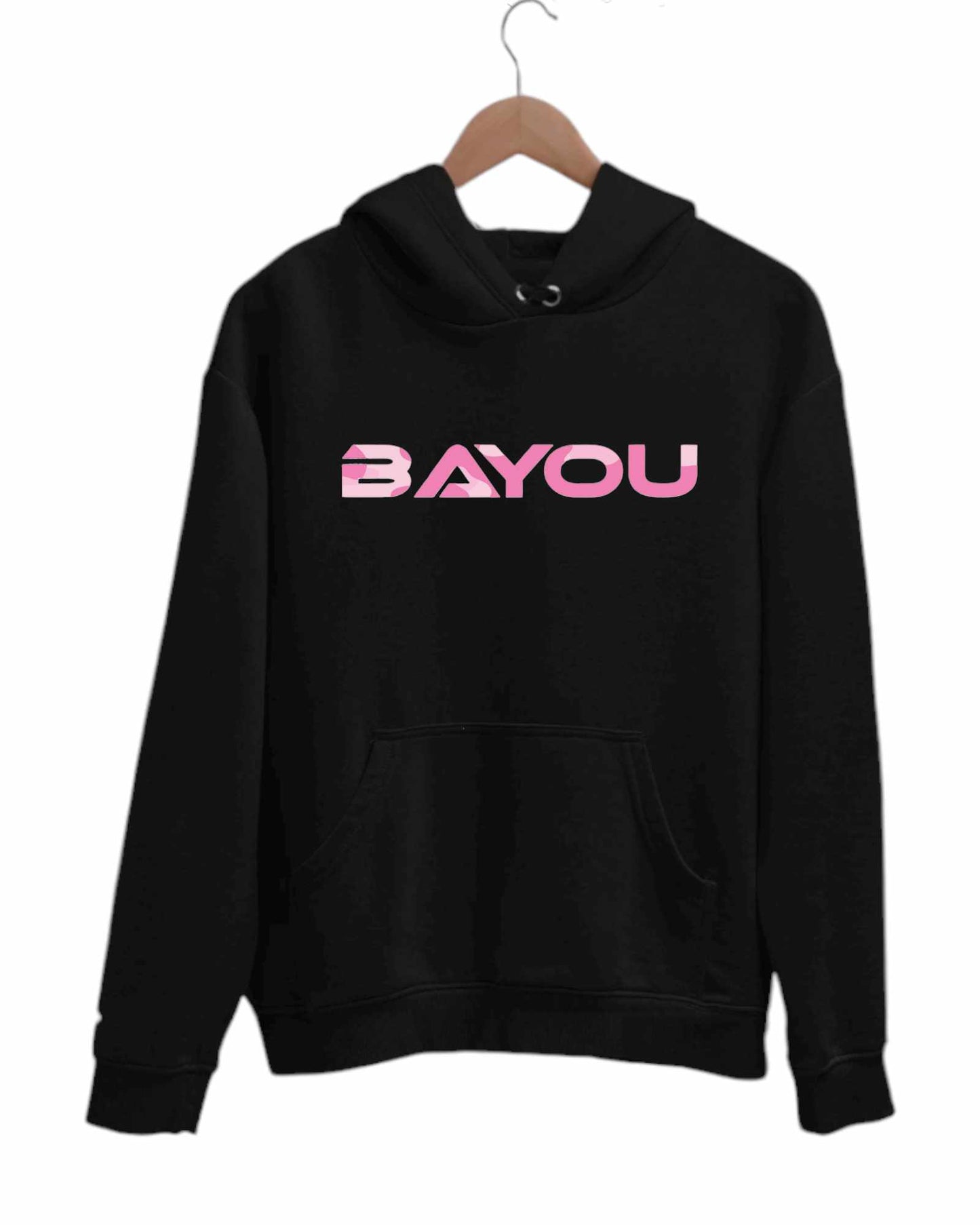 Hoodie Bayou (logo armé rose)