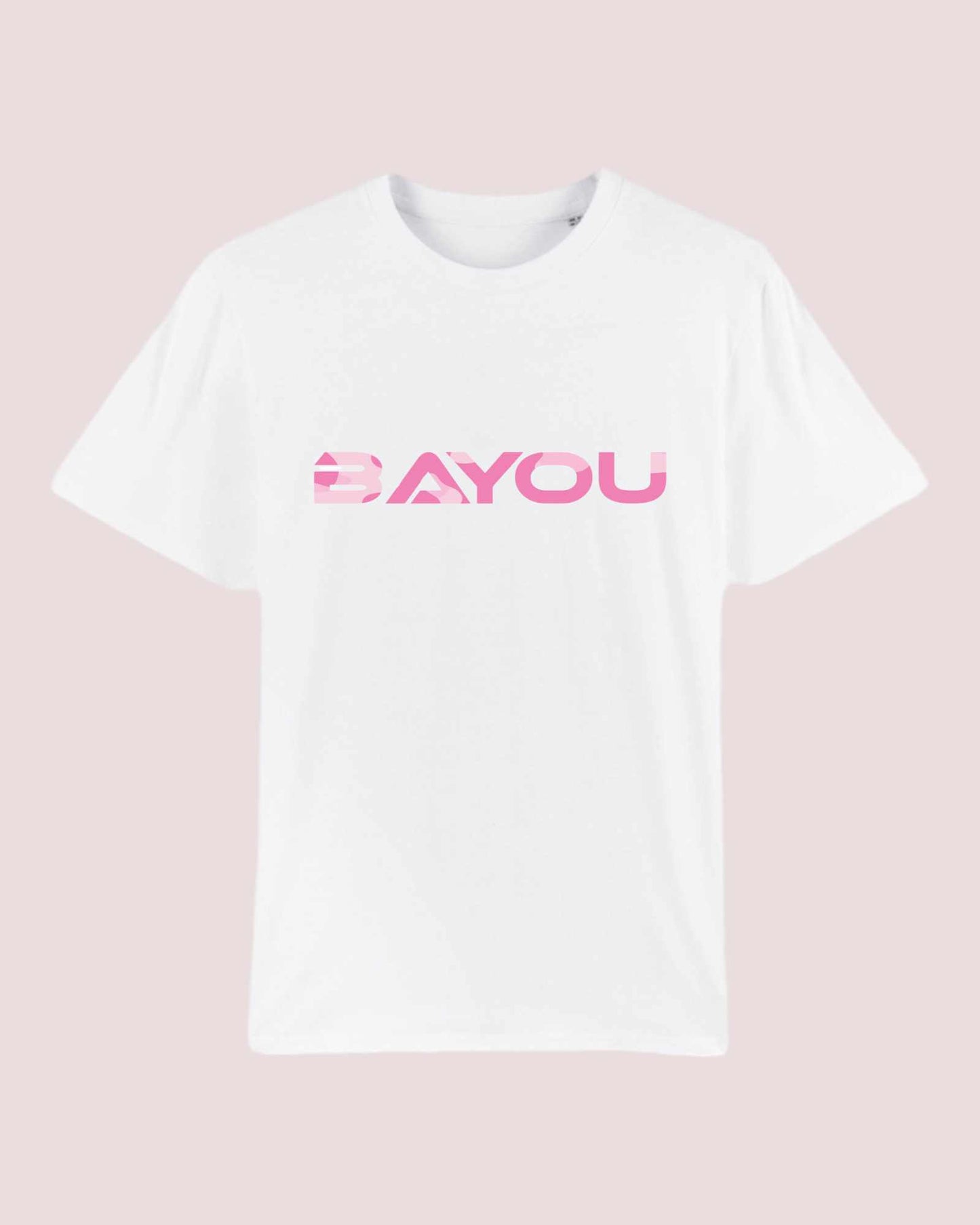 t shirt  Bayou (logo armé rose)